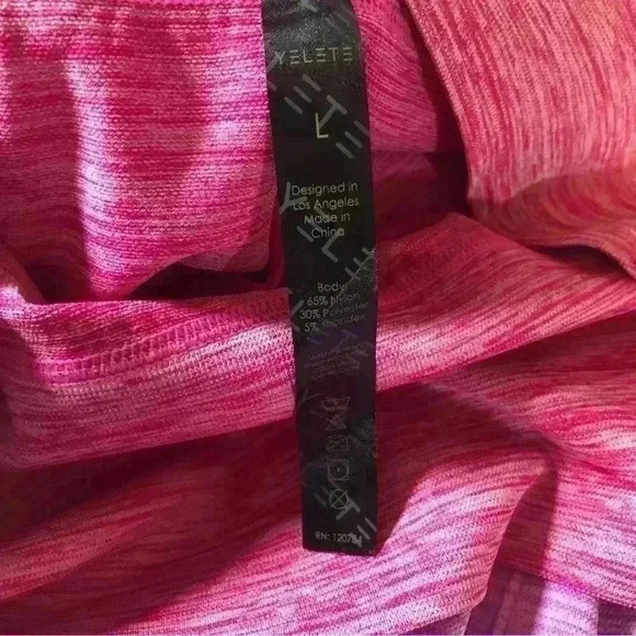 Pink Barbell Women’s Fuchsia and Purple Ombre Athletic Leggings size Large NWT - Picture 8 of 12